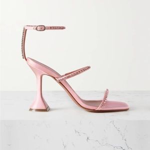Gilda Swarovski crystal-embellished satin sandals